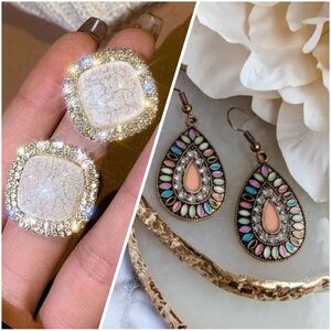 2 Sets of Elegant Earrings